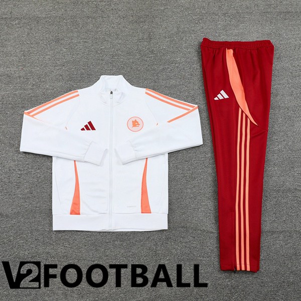 AS Rome kit Training Jacket Suit White 2024/2025