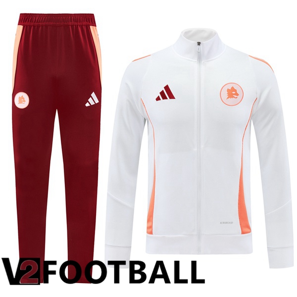 AS Rome kit Training Jacket Suit White 2024/2025