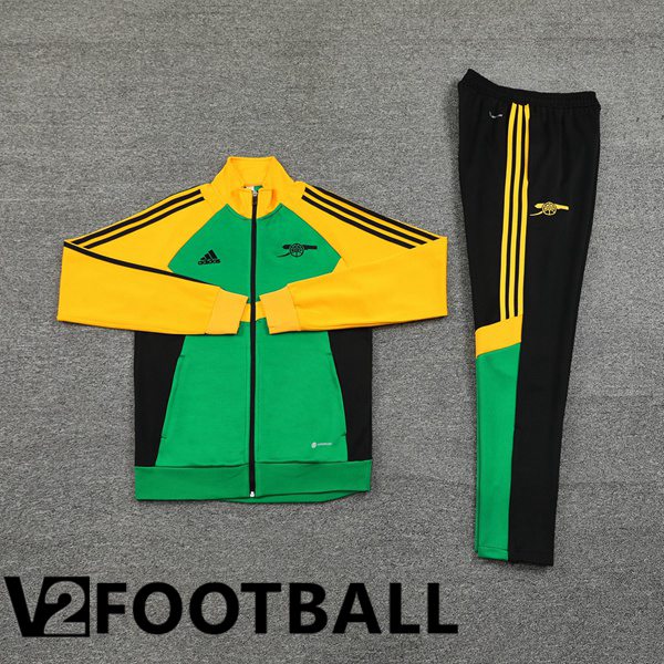 Arsenal kit Training Jacket Suit Green Yellow 2024/2025