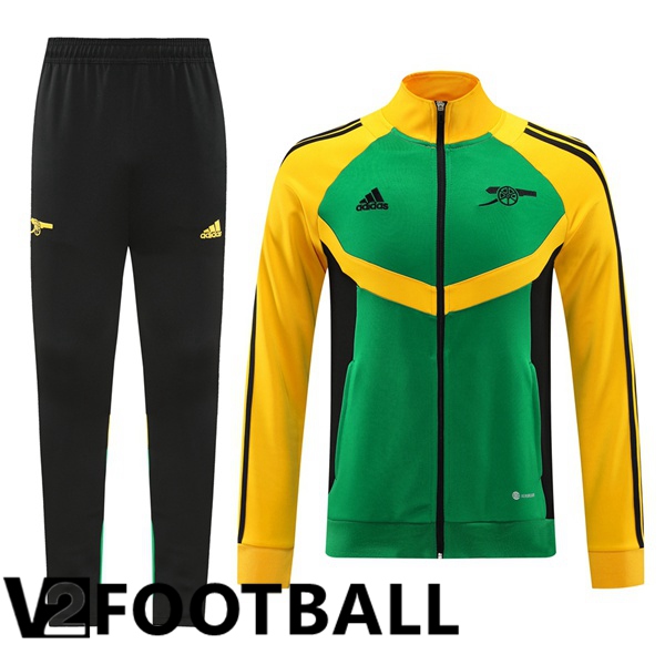 Arsenal kit Training Jacket Suit Green Yellow 2024/2025