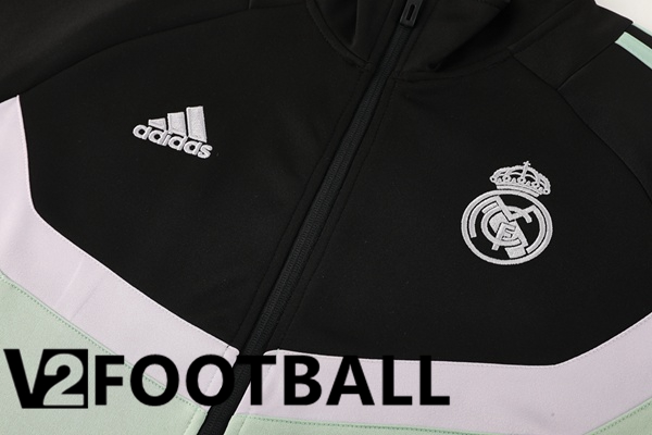 Real Madrid kit Training Jacket Suit Black Green 2024/2025