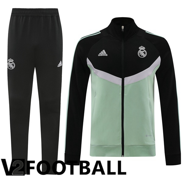 Real Madrid kit Training Jacket Suit Black Green 2024/2025