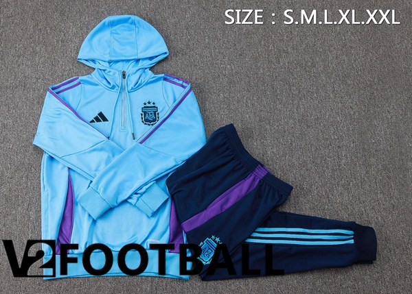 Argentina Training Tracksuit Sweatshirt Hoodie Blue 2024/2025