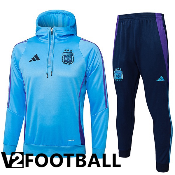 Argentina Training Tracksuit Sweatshirt Hoodie Blue 2024/2025