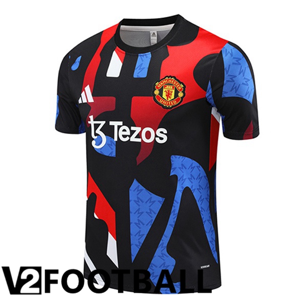 Manchester United Training T Shirt Red Blue Black 2024/2025