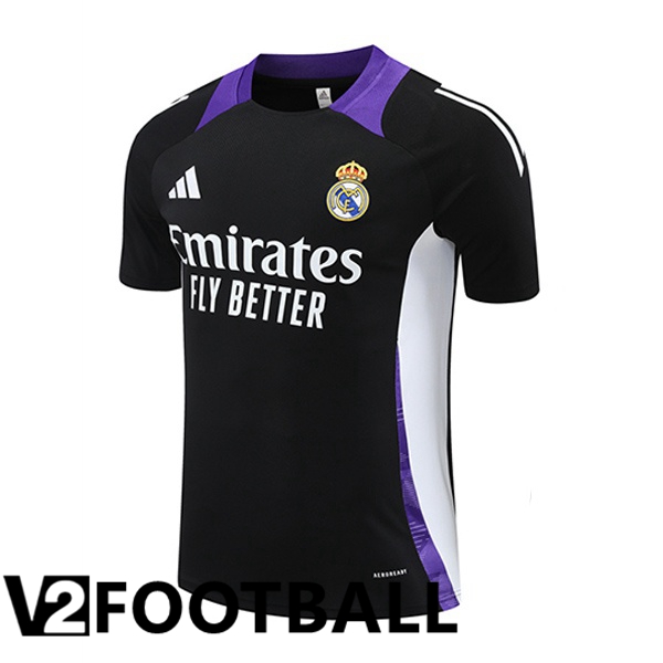 Real Madrid Training T Shirt Black 2024/2025