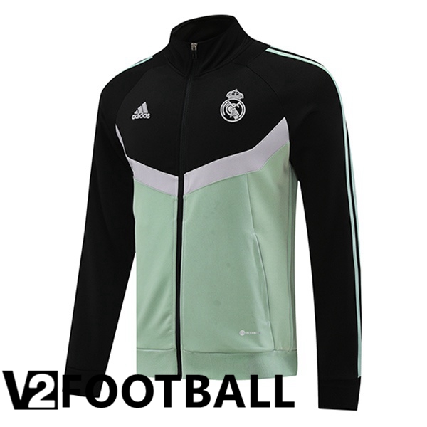 Real Madrid Training Jacket Black Green 2024/2025