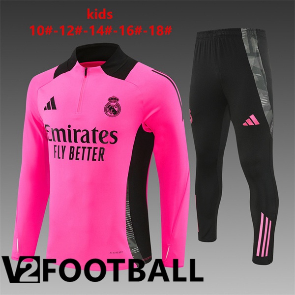 Real Madrid Kids kit Training Tracksuit Red 2024/2025