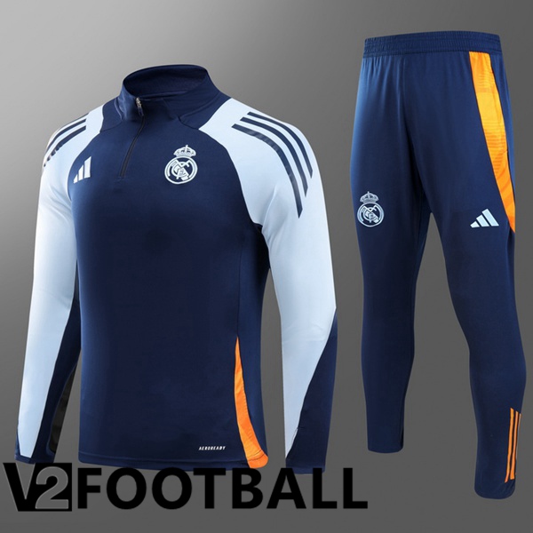 Real Madrid Kids kit Training Tracksuit Blue Royal 2024/2025