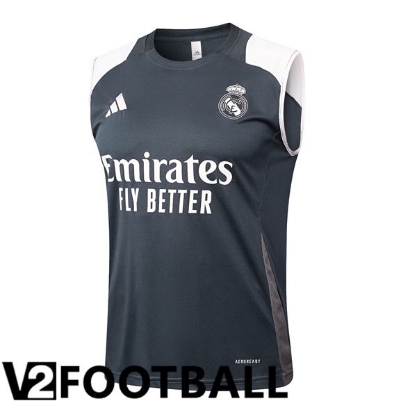 Real Madrid Gilet Soccer Grey 2024/2025