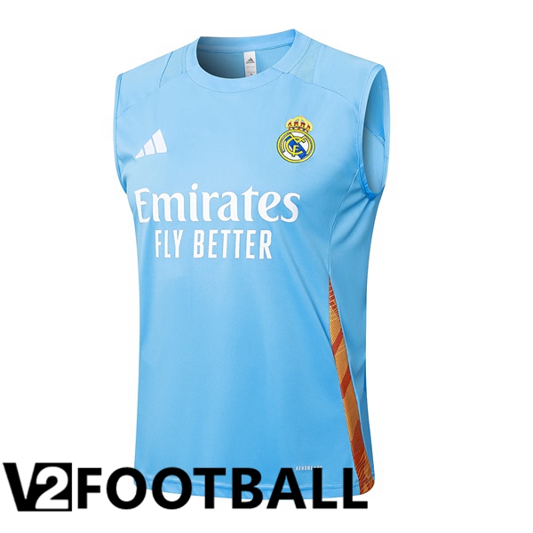 Real Madrid Gilet Soccer Blue 2024/2025