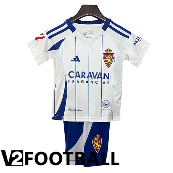 Real Zaragoza Kids Home Soccer Shirt 2024/2025