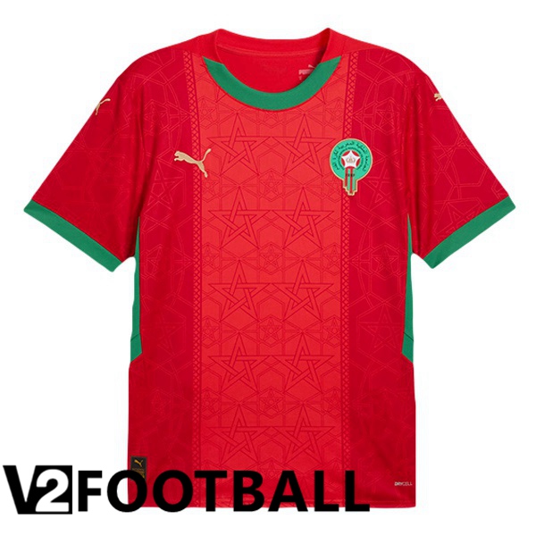 Maroc Home Soccer Shirt Red 2024/2025