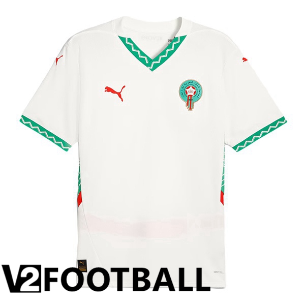 Maroc Away Soccer Shirt White 2024/2025