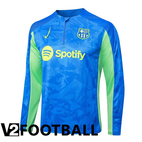 FC Barcelona Training Sweatshirt Blue Green 2024/2025