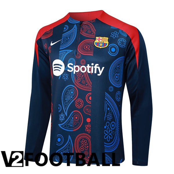 FC Barcelona Training Sweatshirt Blue Royal Red 2024/2025