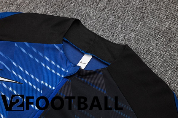 Inter Milan kit Training Tracksuit Blue Black 2024/2025