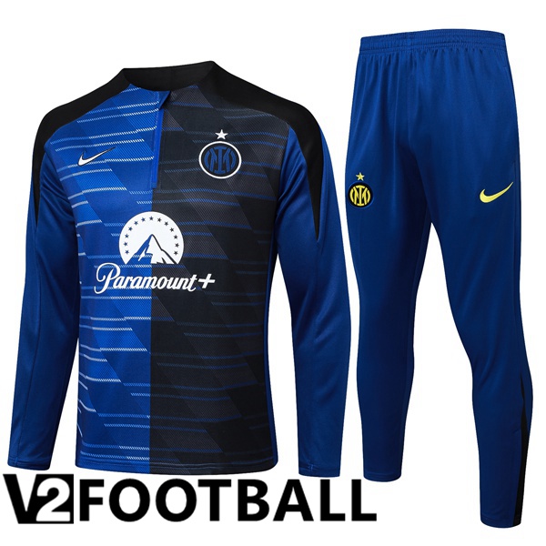 Inter Milan kit Training Tracksuit Blue Black 2024/2025