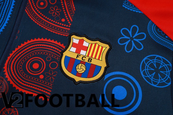 FC Barcelona kit Training Tracksuit Blue Royal Red 2024/2025