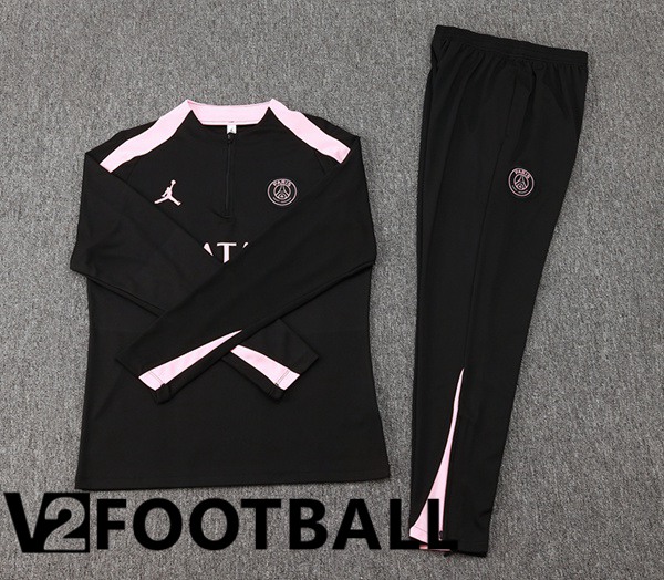 JORDAN Paris PSG kit Training Tracksuit Black 2024/2025