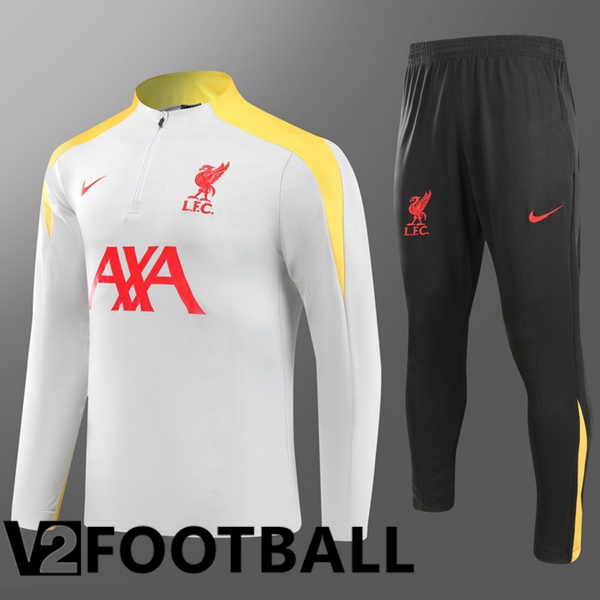 FC Liverpool Kids kit Training Tracksuit White 2024/2025