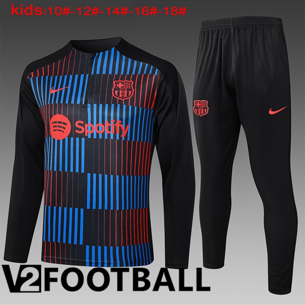 FC Barcelona Kids kit Training Tracksuit Red Blue Royal 2024/2025