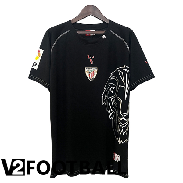 Athletic Bilbao Retro Soccer Shirt Black 2005/2008