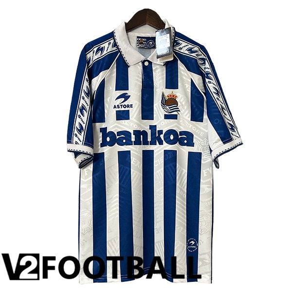 Real Sociedad Retro Home Soccer Shirt 1994/1995