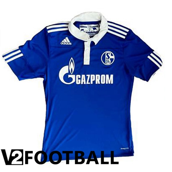 Schalke 04 Retro Home Soccer Shirt Blue 2010-2011