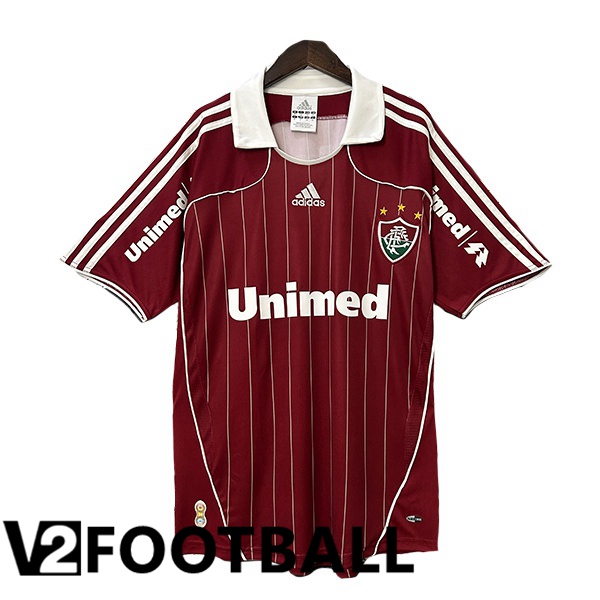 Fluminense Retro Third Soccer Shirt Red 2007-2008