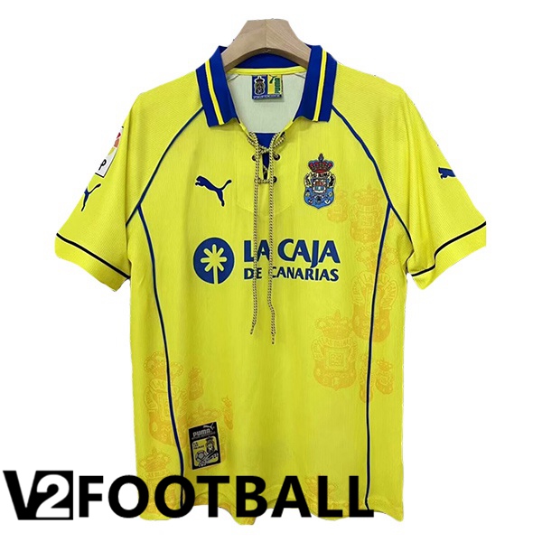 UD Las Palmas Retro Home Soccer Shirt Yellow 1997-1998