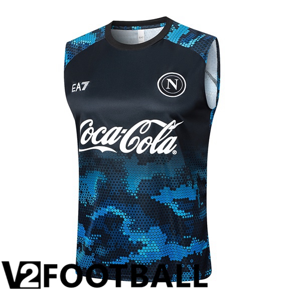 SSC Napoli Gilet Soccer Blue Black 2024/2025