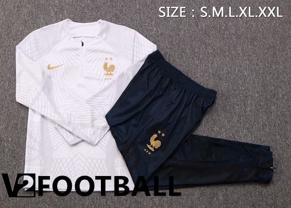 France Training Tracksuit White 2022/2023