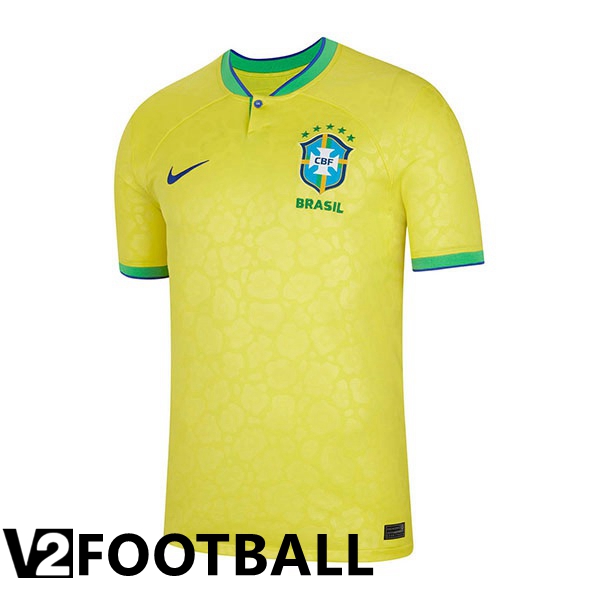 Brazil Home Shirts Yellow World Cup 2022